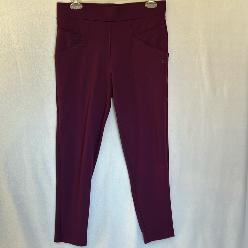 Betabrand Journey Pant - Ponte Knit 6 Pocket Skinny Size Medium Petite